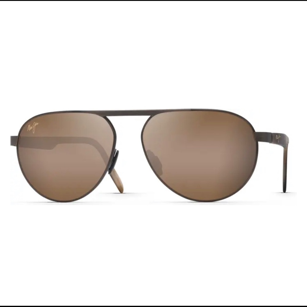 Maui Jim Swinging Bridges Aviator Sunglasses Brushed Chocolate